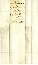 Devonshire MSS AS 3101, folio z pakietu rachunków uregulowanych przez Pinder Simpsona dla Lorda George