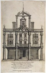 Dukes Theatre, Dorset Gardens, grawerowane przez W. Sherwina (ok. 1645-1711) 1673