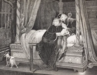 Edward V i Richard, książę Yorku w wieży, z „Galerii portretów historycznych”, wydanej ok. 1880 r.