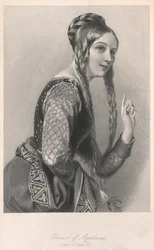 Eleonora z Akwitanii, ilustracja z „Szkiców biograficznych królowych…”