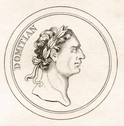 Cesarz Domicjan, ze „Słownika historycznego Krabba”, opublikowanego w 1825 r.