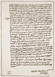 Koniec listu do królowej Elżbiety, od Marii, królowej Szkotów, kiedy przebywała w więzieniu, prosząc o katolickiego kapelana, ilustracja z The Church of England: A History for the People autorstwa H.D.M. Spence-Jo