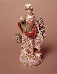 Figura bogini Ateny, Derby Porcelain Works, ok. 1800 (porcelana)