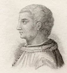 Flavio Biondo, ze „Słownika historycznego Krabba”, opublikowana w 1825 r. (lito)