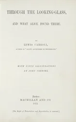 Frontispiece do Alice Through the Looking-Glass Lewisa Carrolla (1833-98), opublikowany przez Macmillan, 1872