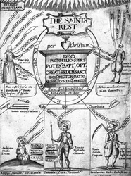 Frontyspis do Wiecznego spoczynku świętych autorstwa Richarda Baxtera