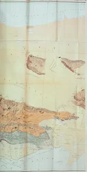 Mapa geologiczna pustyni Cutch, 1870