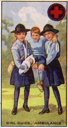 Odznaka karetki dla dziewczynki, 1923