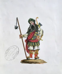 Gog, ilustracja jednego z posągów Guildhall legendarnych gigantów (patrz także 106546)