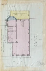 Rzut dzierżawy instytucji królewskich, 1863 (pióro i atrament i toaleta na papierze)
