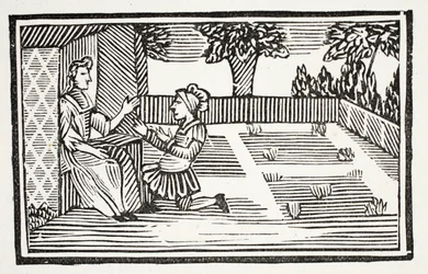 Dwory dla facetów Fair Phyllis, ilustracja z rozdziałów XVIII wieku autorstwa Johna Ashtona, wyd. 1882