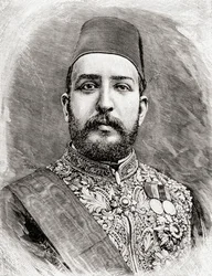 HH Мухаммед Тевфик Паша, Египетийн Тавфик, 1890 (модон сийлбэр)поли