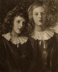 Hallam i Lionel Tennyson, synowie Alfreda Lorda Tennysona (1809-92)