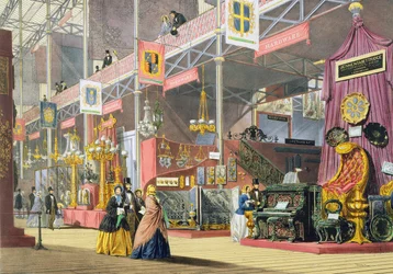 Sprzęt i maszyny do rzeźbienia w drewnie, na Wielkiej Wystawie w 1851 r., Od Dickinsons Comprehensive Pictures