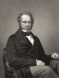 Henry John Temple Palmerston z Palmerston, z „Historii indyjskiego buntu” opublikowanej w 1858 r. (rycina)