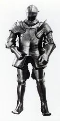 Zbroja polowa i przechylna Henryka VIII, 1540 (metalowa)