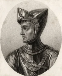 Henryk z Grosmont, książę Lancaster, z „Katalogu autorów królewskich i szlacheckich”, wydanego w 1806 r.