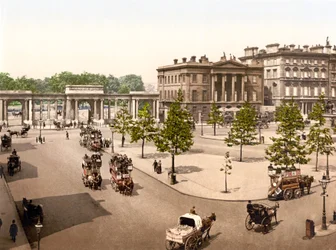 Hyde Park, Londyn (zdjęcie ręcznie kolorowane)