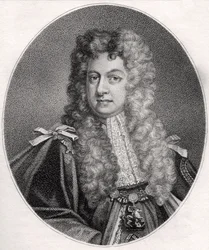 John Sheffield, sztychowany przez Paftanriniego, ilustracja z „Katalogu autorów królewskich i szlacheckich, tom IV”, wydanego w 1806 r. (lito)