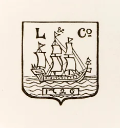 Logo L & Co Ship 1726 używane przez Longmans Green and Company