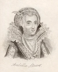 Lady Arabella Stuart, ze „Słownika historycznego Krabba”, opublikowana w 1825 r.