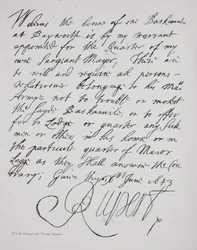 List księcia Ruperta, czerwiec 1643