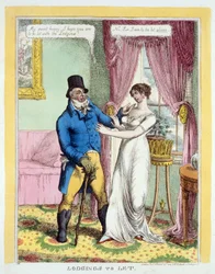 Noclegi do Let, wyd. 1814 (ręcznie kolorowane grawerowanie)