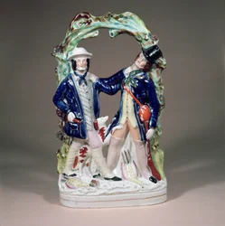 Grupa Longton Hall autorstwa Sampson Smith, ok. 1850 (porcelana)