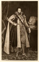 Ludovic Stuart, drugi książę Lennox, z Jakuba I i VI, wydrukowane przez Manzi Joyant & Co. Paryż, 1904 (kolotyp)