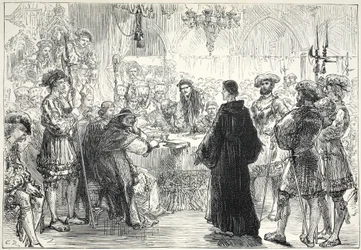 Luter przed sejmem w Wormacji, ilustracja z Historii protestantyzmu Jamesa Aitkena Wylie (1808-1890), wyd. 1878