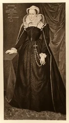 Mary Queen of Scots (1542-1587), z Jakuba I i VI, wydrukowane przez Manzi Joyant & Co. Paris, 1904 (kolotyp)
