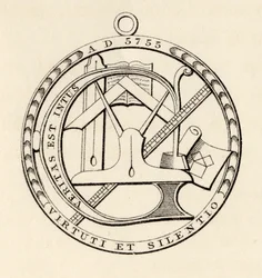 Pieczęć masońska, z „The History of Freemasonry, tom III”, wydanej przez Thomasa C. Jacka, Londyn, 1883