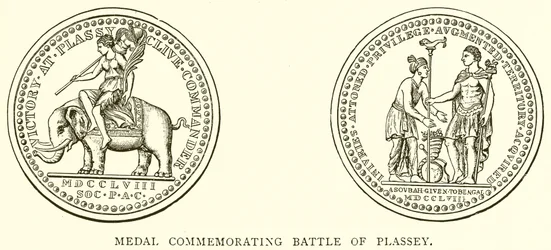 Medal upamiętniający bitwę pod Plassey