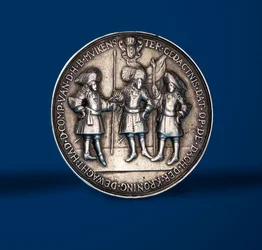 Medal upamiętniający uroczystość koronacji Wilhelma i Marii w Amsterdamie, 1869 (srebrny) (rewers z 419671)