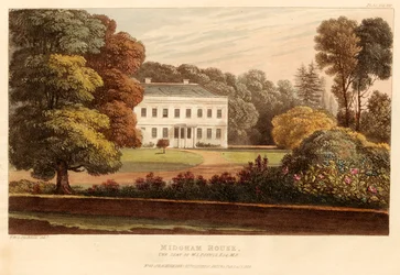 Midgham House, siedziba W.S. Poyntz, Esq., MP, wyd. 1826.