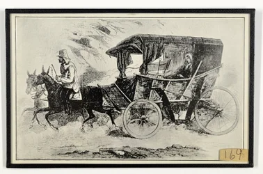 Powóz panny Nightingale na miejscu wojny, z „The Illustrated London News”