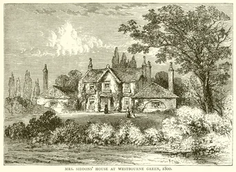 Dom pani Siddons w Westbourne Green, 1800