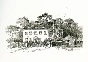 Dom pani Snookes w Ringmer, Sussex, Anglia, 1733