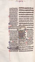 Ms.27, f.132v: Strona z glosowanej kopii Nowego Testamentu