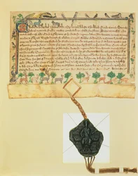 Ms.46-1980 Karta Wolnego Warrena, przyznanie praw do gier przez Edwarda I Rogerowi de Pilkington