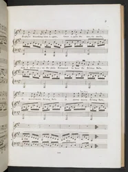 Wynik muzyczny do „Sweet the Merry Bells Ring Round” John Clare & F.W. Crouch, c.1820 (druk)