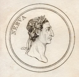 Nerwa Cezar August, ze „Słownika historycznego Krabba”, opublikowana w 1825 r. (lito)