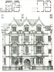 No.70 Ennismore Gardens, South Kensington, z The Building News, 23 lipca 1886 r.