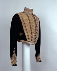 Oficerska krótka kurtka z żabką, ok. 1854
