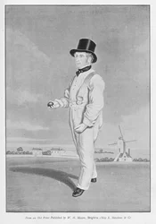 Old Lillywhite, ze starego druku opublikowanego w Famous Cricketers and Cricket Grounds, opublikowanym przez Hudson and Kearns, 1895