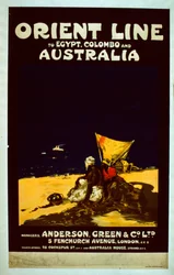 Plakat linii orientu, ok. 1920