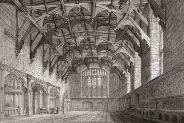 Parlament, Edynburg, z „Krótkiej historii narodu angielskiego” J. R. Greena, opublikowanej w 1893 r.