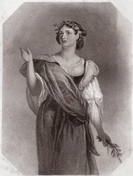 Perdita (Opowieść zimowa) - (Opowieść zimowa) w - „Galeria Kobiet Szekspira, kolekcja czterdziestu pięciu poważnych portretów wczesnych artystów londyńskich, wzbogacona uwagami krytycznymi i literackimi”” ok. 1838 r. - z Galerii kobiety Szekspira