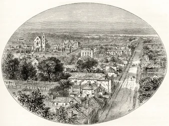 Perth, Australia Zachodnia, ok. 1880, z „Australian Pictures” Howarda Willoughby, opublikowanej przez religijne Towarzystwo Traktowe, Londyn, 1886