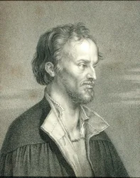 Philipp Melanchthon lub Philipp Schwartzerd (1497-1560) z „Galerii Malarzy”, wydanej w 1833 r. (rycina)